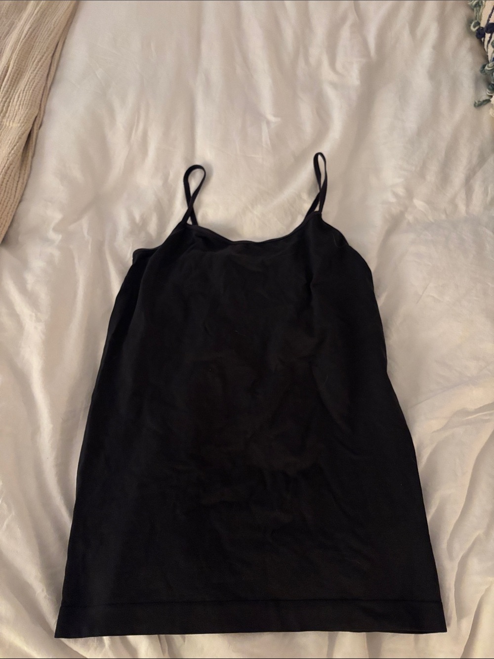 Everyday Black Spaghetti-Strap Camisole